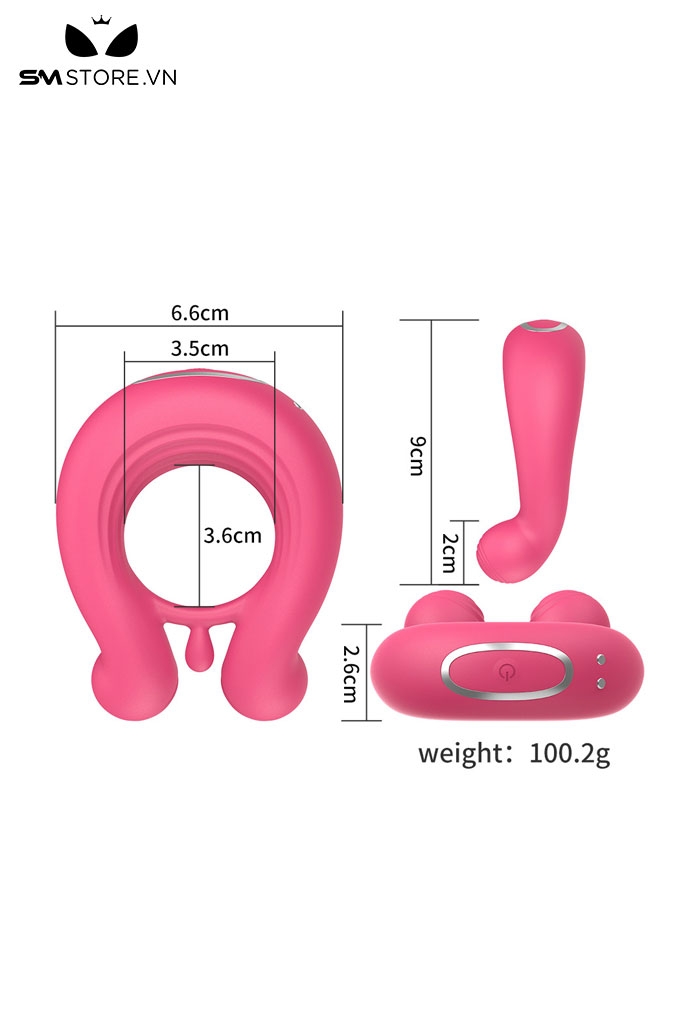 SMT1207 - Vòng rung tình yêu silicon đường kính 6.6cm điều khiển xa