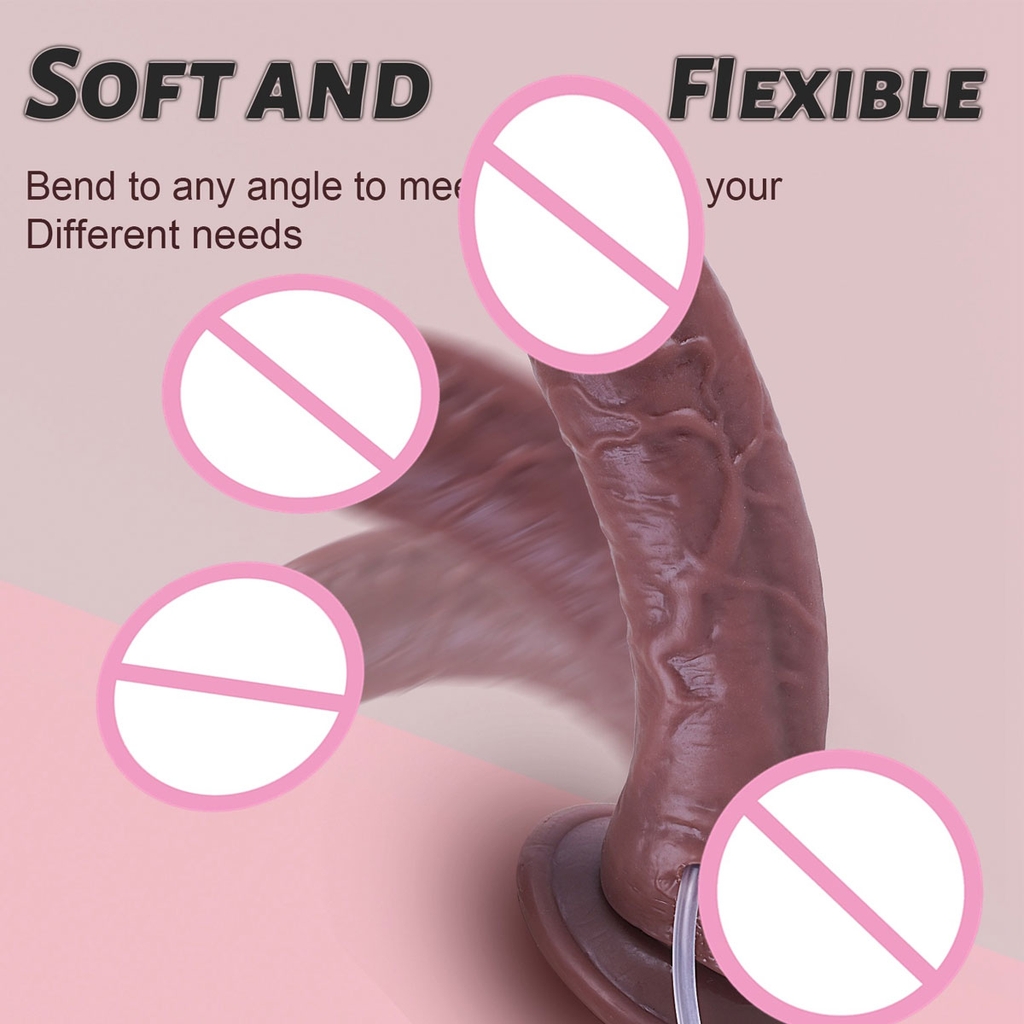 SMT2888 - Dương vật giả bắn tinh dính tường bơm tay dài 18.8cm