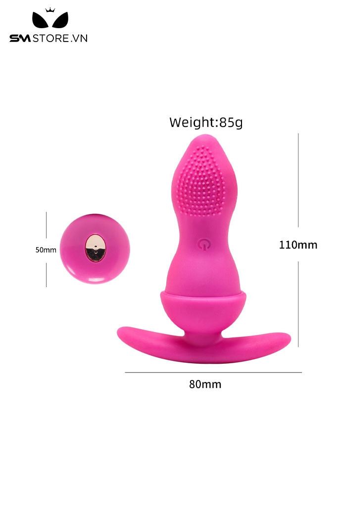 SMT1995 - Máy rung hậu môn có gai điều khiển từ xa dài 11cm