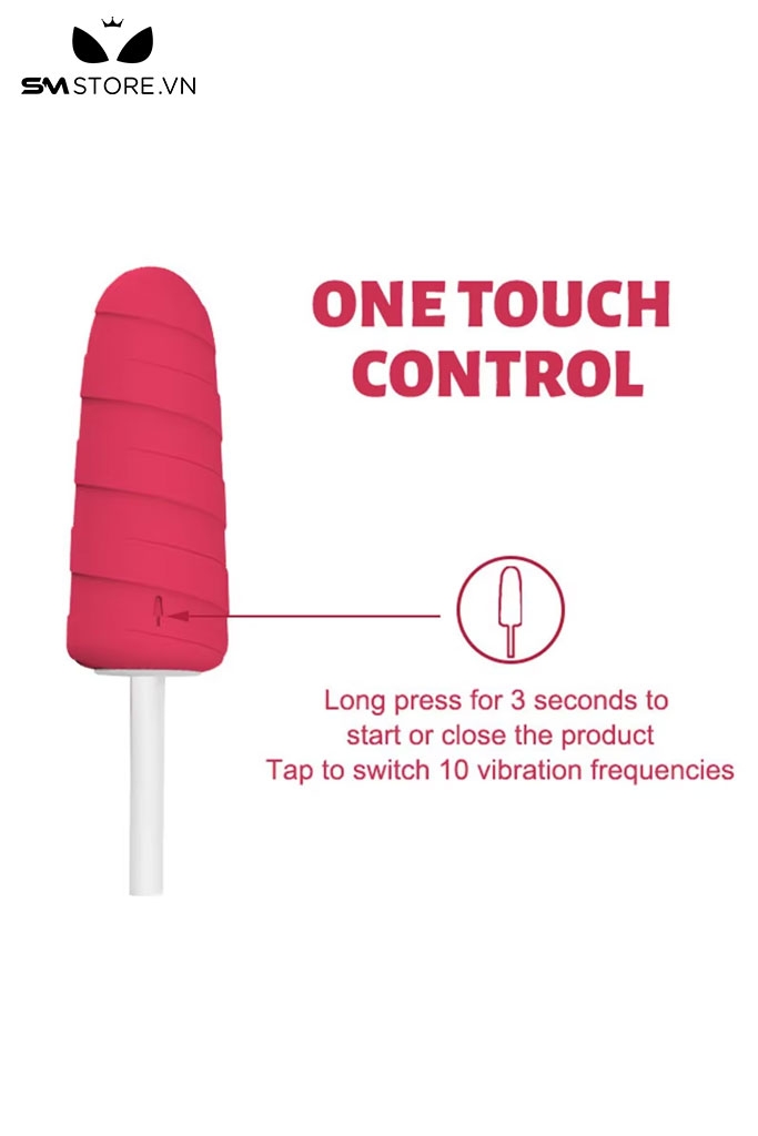 SMT1606 - Máy rung thụt xoay ngụy trang cây kem có 10 chế độ