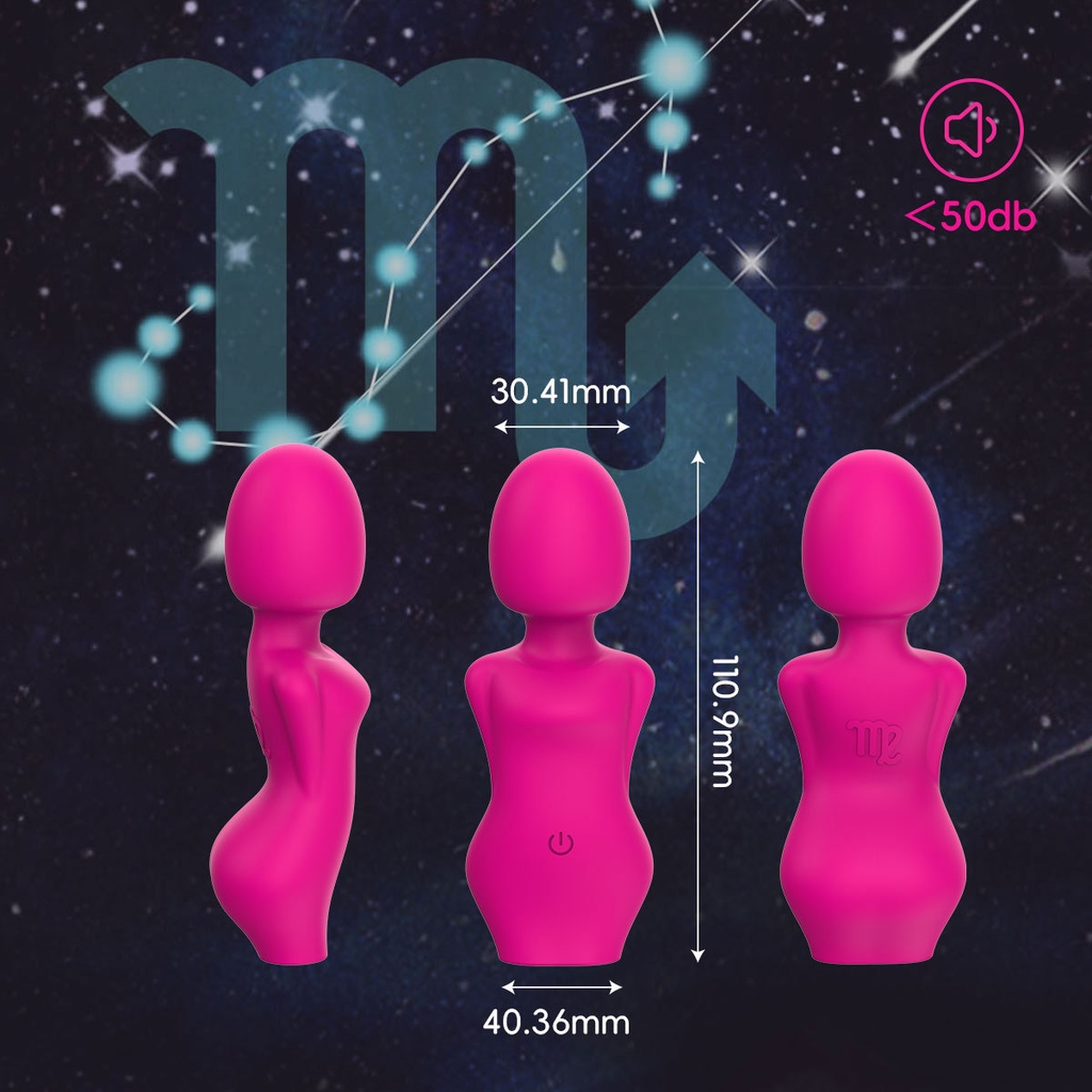 SMT2345 - Máy rung silicon hình người có 10 chế độ dài 11cm sạc điện