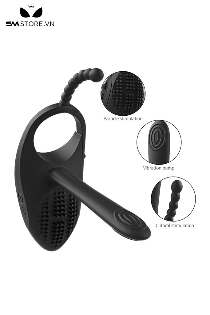 SMT786 - Máy rung hậu môn mix vòng rung đeo dương vật điều khiển xa