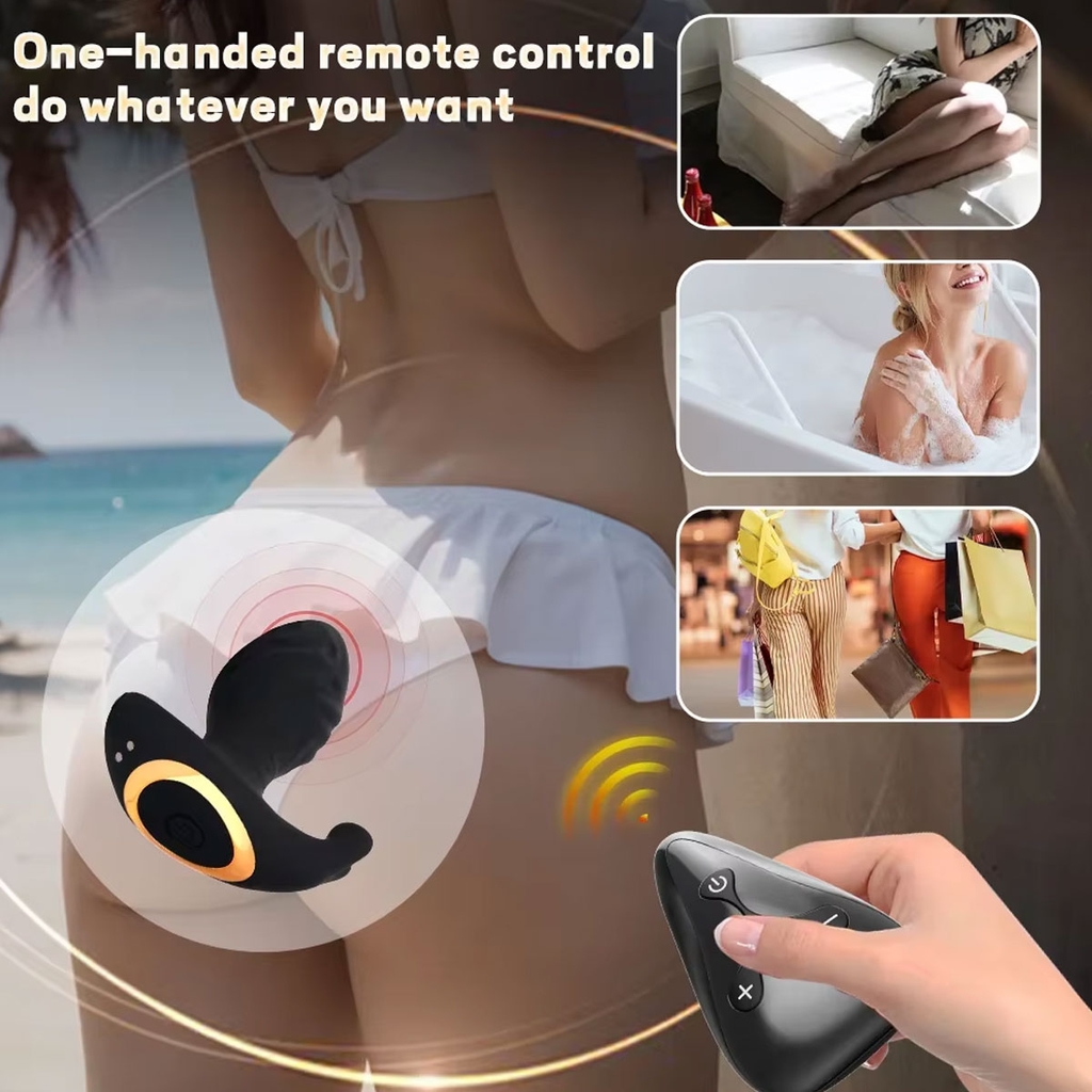 SMT1927 - Máy rung hậu môn tai thỏ điều khiển từ xa sạc điện