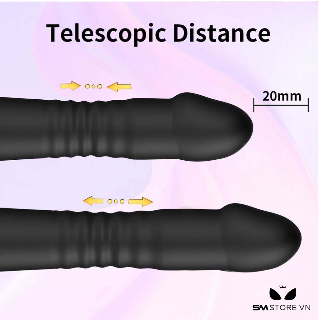 SMT2790 - Máy rung đầu dương vật có 10 tần số thụt dài 173mm