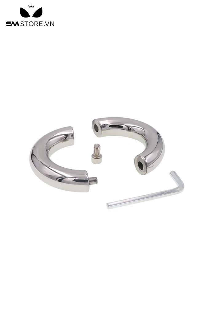 SMT562 - Vòng đeo dương vật inox 3 size thiết kế có vít mở đóng