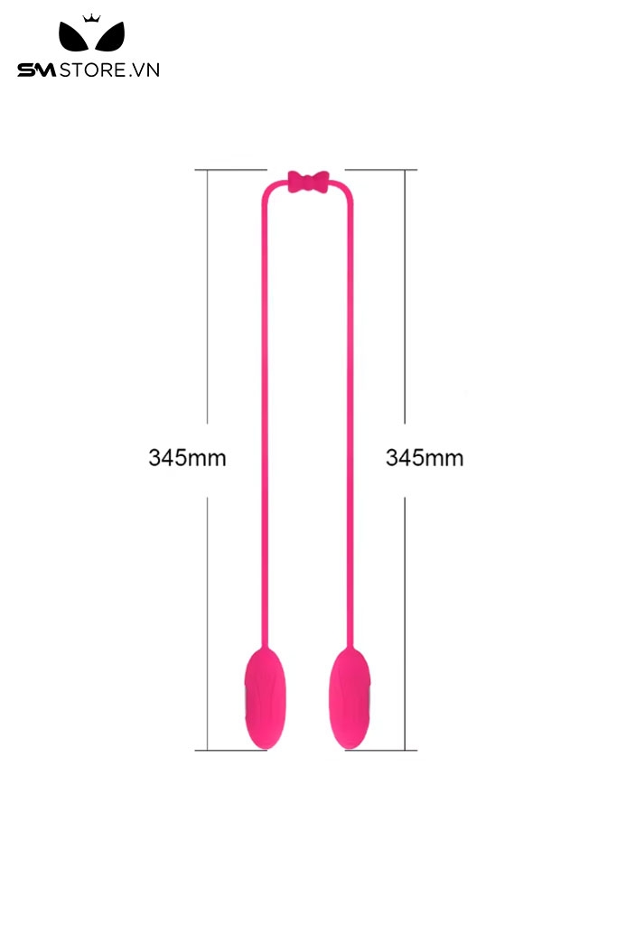 SMT1474 - Trứng rung silicon 2 đầu có 7 tần số dài 70cm chống nước