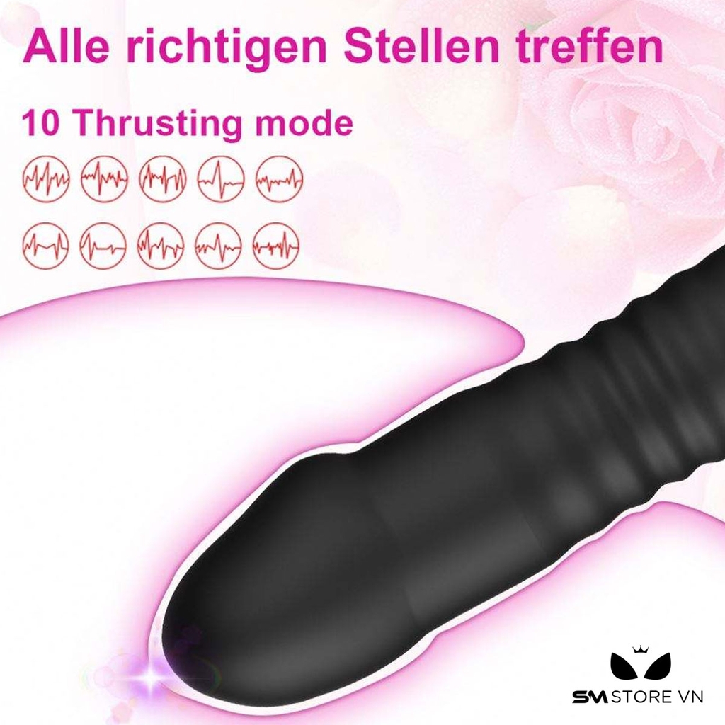 SMT2790 - Máy rung đầu dương vật có 10 tần số thụt dài 173mm