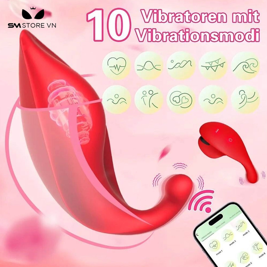 SMT2010 - Máy rung âm vật có 10 chế độ điều khiển mini dài 8.9cm