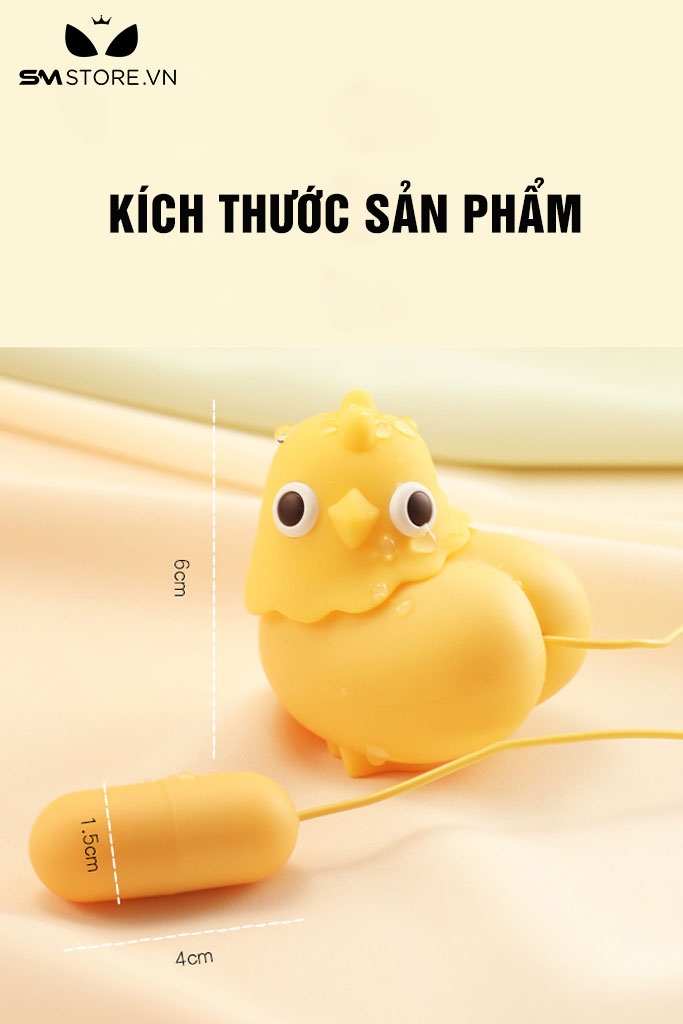 SMT1043 - Máy rung hút hình gà con với 8 chế độ có khả năng chống nước