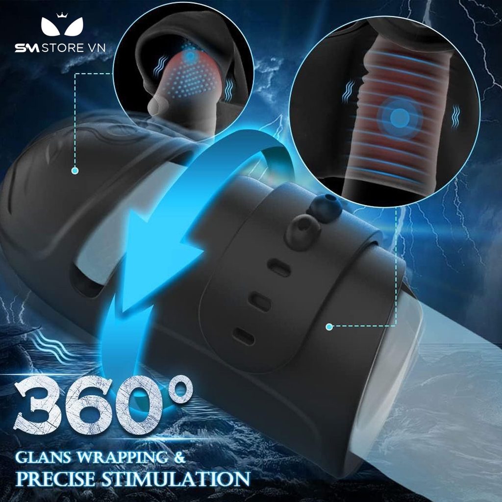 SMT1790 - Máy thủ dâm tự động 10 chế độ rung có nấc gài chống nước