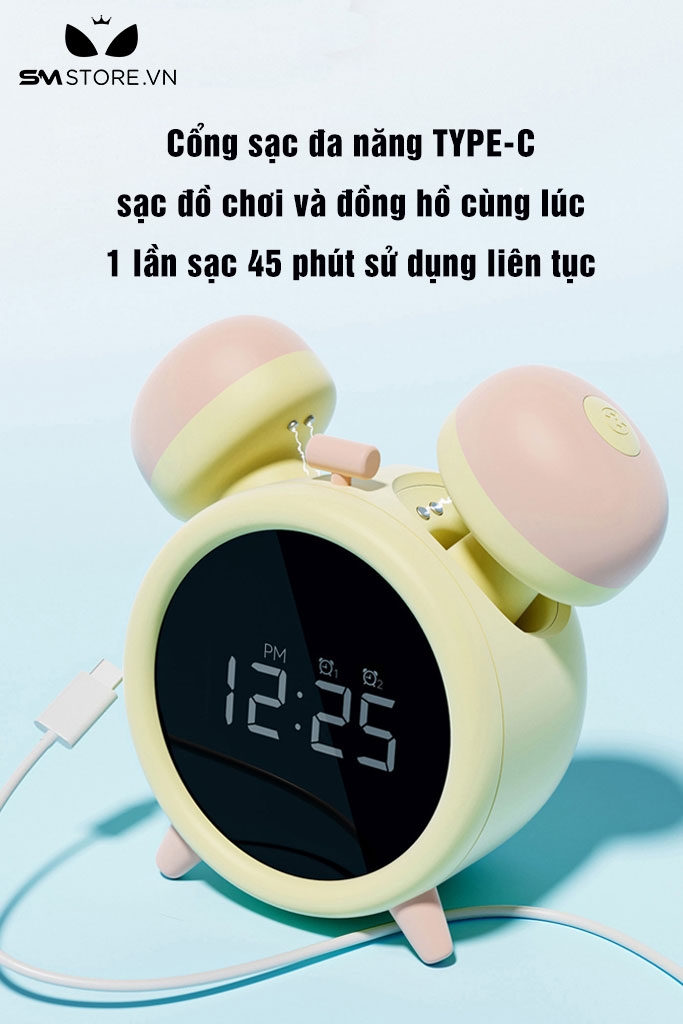 SMT1029 - Đồng hồ rung hút điều khiển qua APP có nhiều tính năng