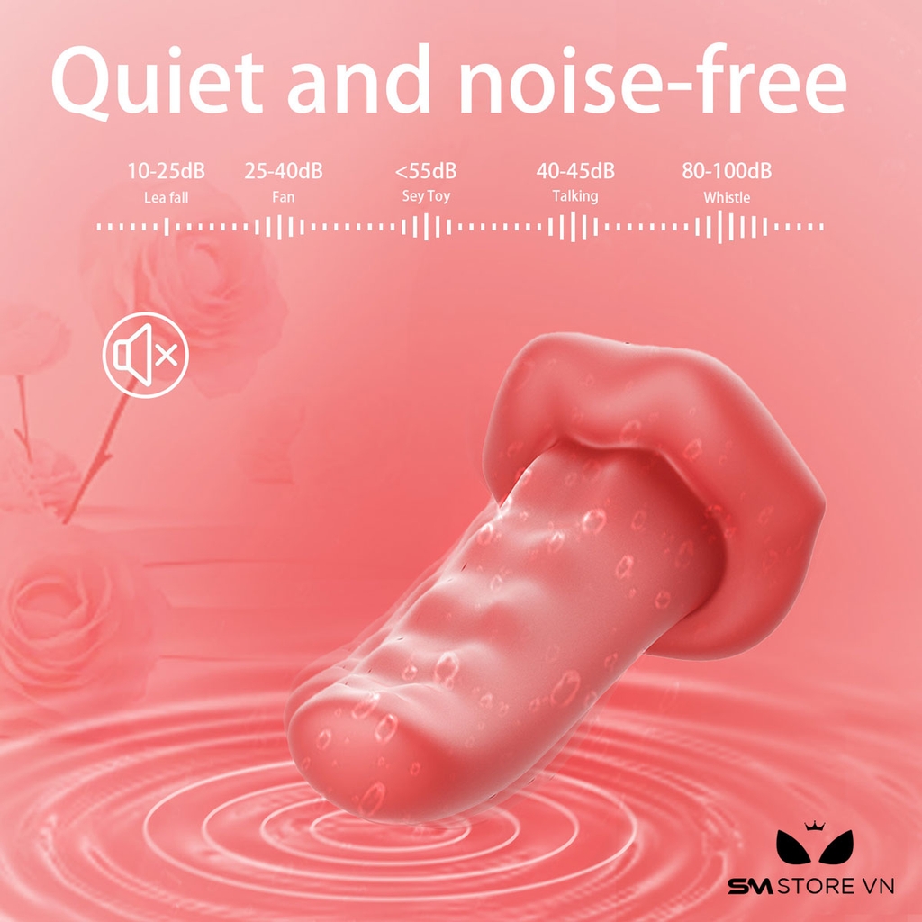 SMT1925 - Lưỡi rung silicon có quai đeo đường kính 59mm