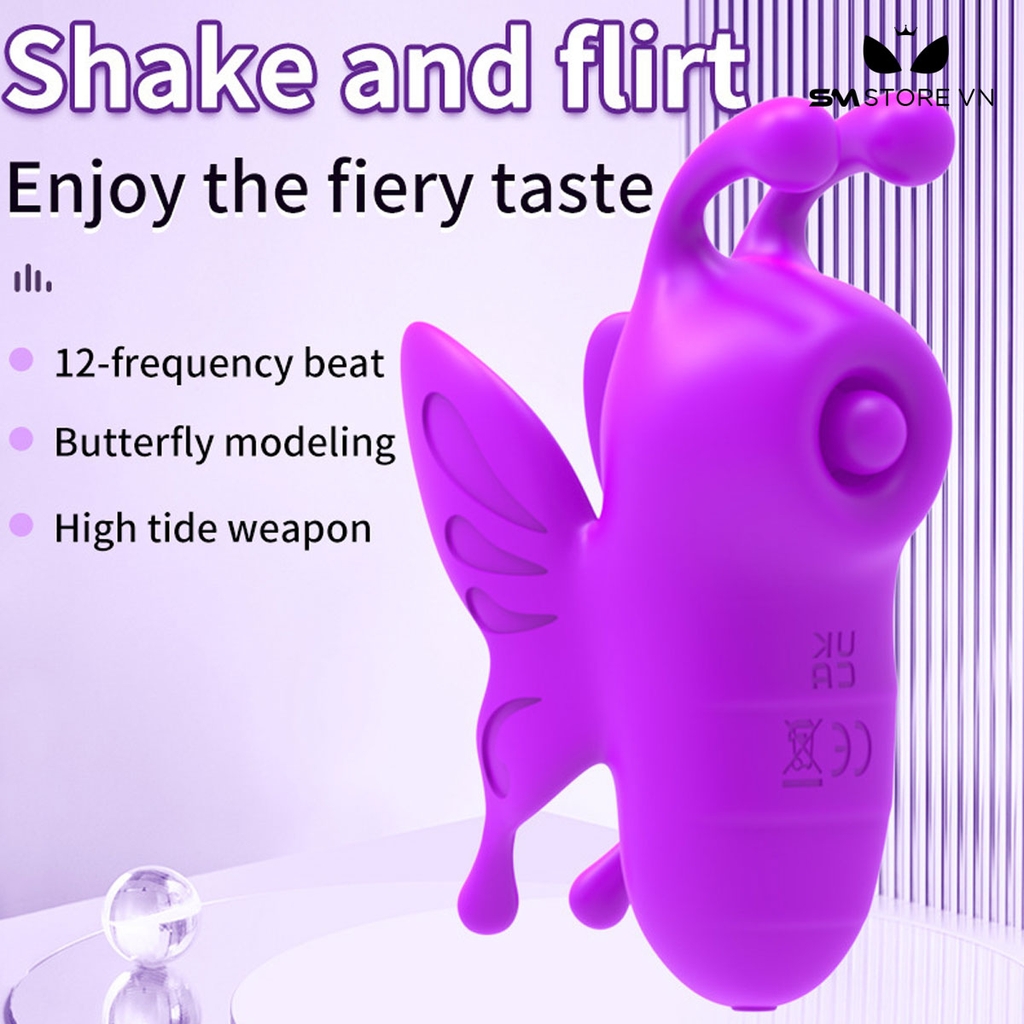 SMT2006 - Máy rung xoay hình con bướm nhỏ có 12 chế độ