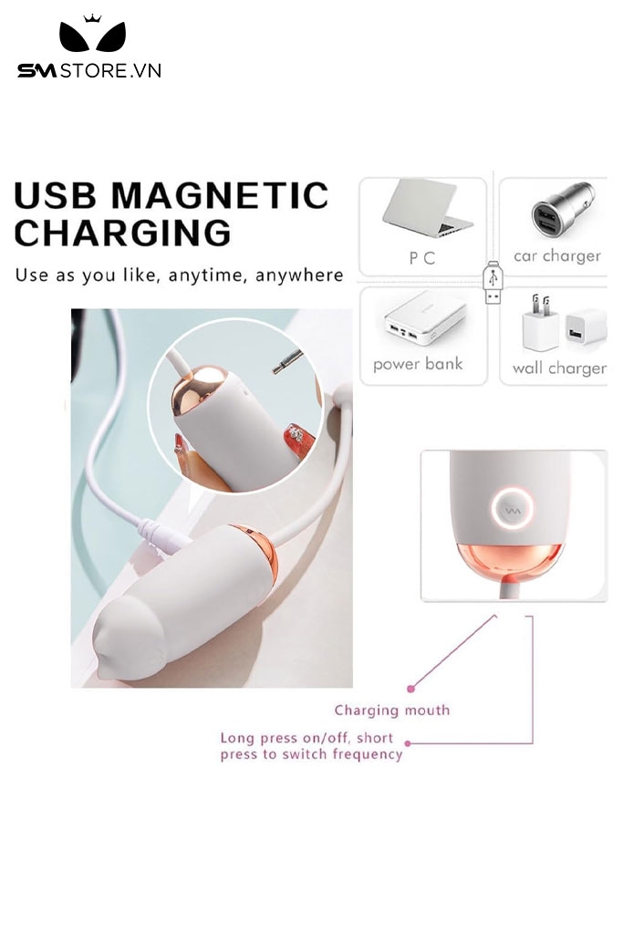 SMT1386 - Trứng rung mini điều khiển từ xa hình mèo dễ thương