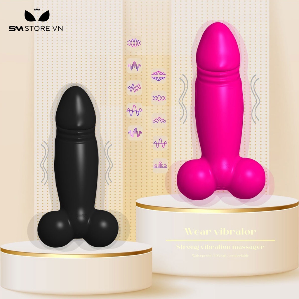 SMT1477 - Máy rung mini điều khiển từ xa có 10 chế độ chống nước