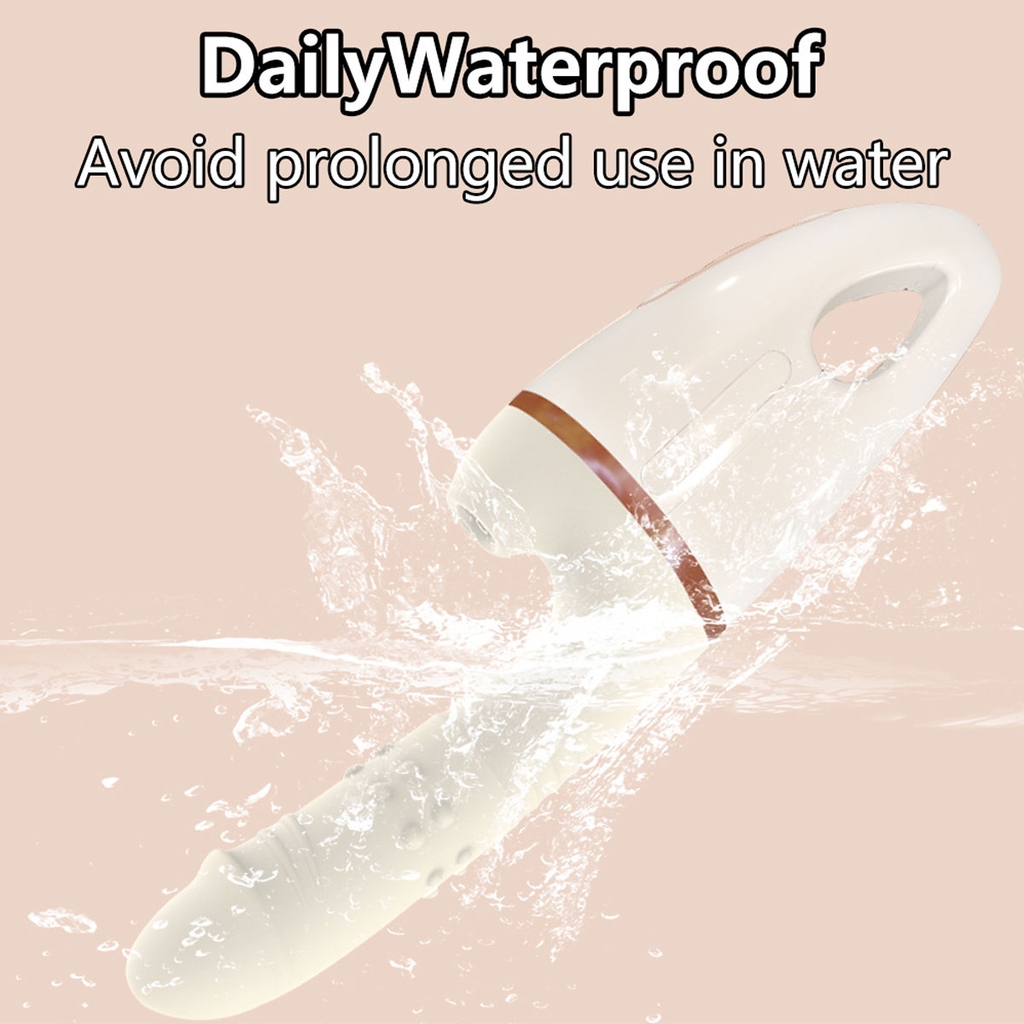 SMT2736 - Máy làm tình cầm tay có đế để tường rung hút 10 tần số