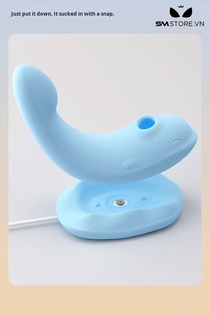SMT1657 - Máy rung hút âm đạo ngụy trang cá voi chống thấm nước