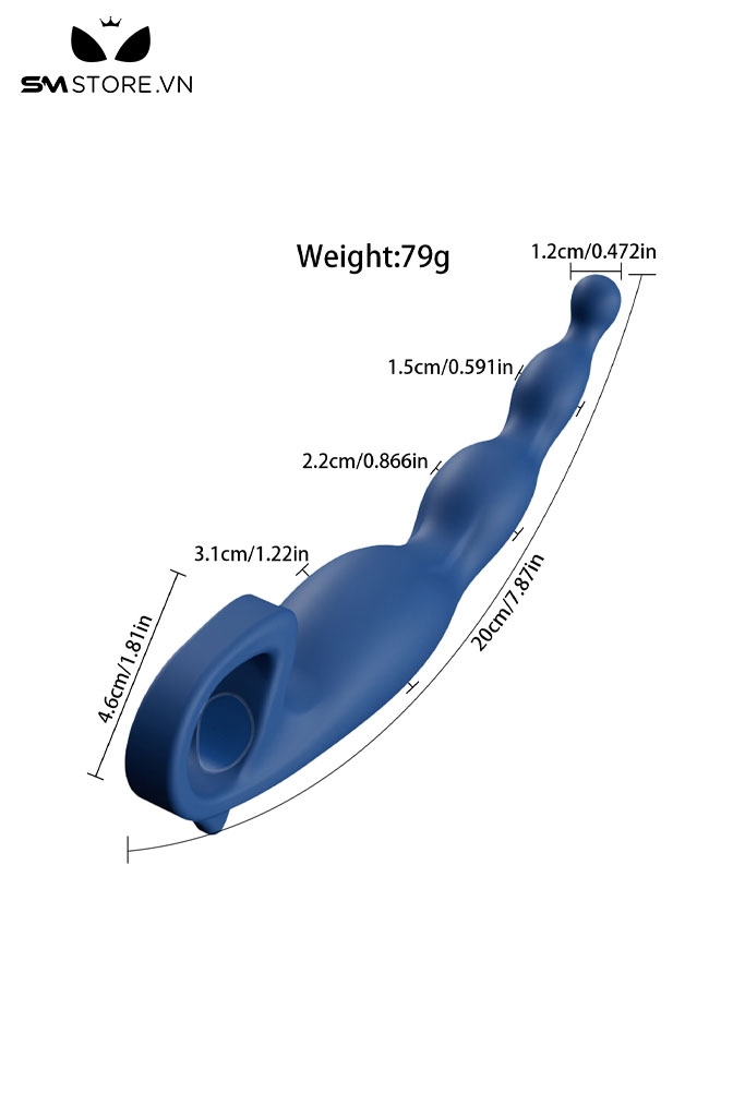 SMT2361 - Máy rung hậu môn silicon có 9 chế độ sạc điện chống nước