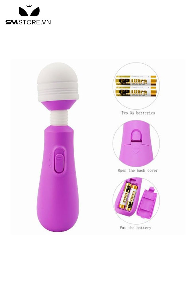 SMT1700 - Chày rung mini silicon xoay 360 độ chuyển 2 chế độ