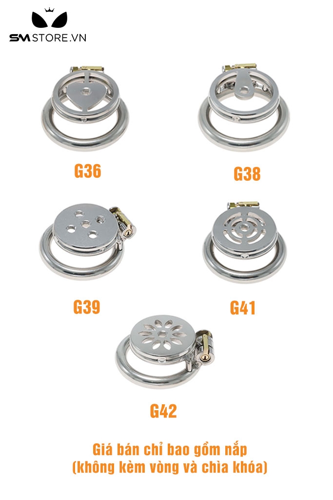 SMT10000 - Phụ kiện khóa dương vật với 16 kiểu lồng khóa inox