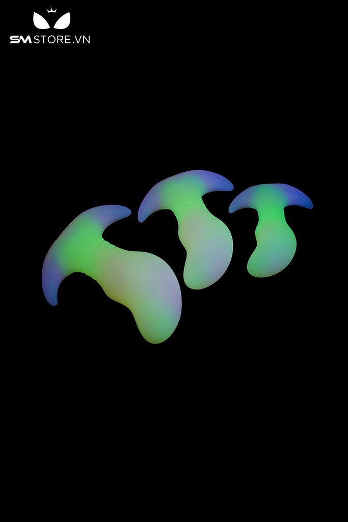 SMT1298 - Phích cắm hậu môn phát sáng bằng silicon mềm có 3 size