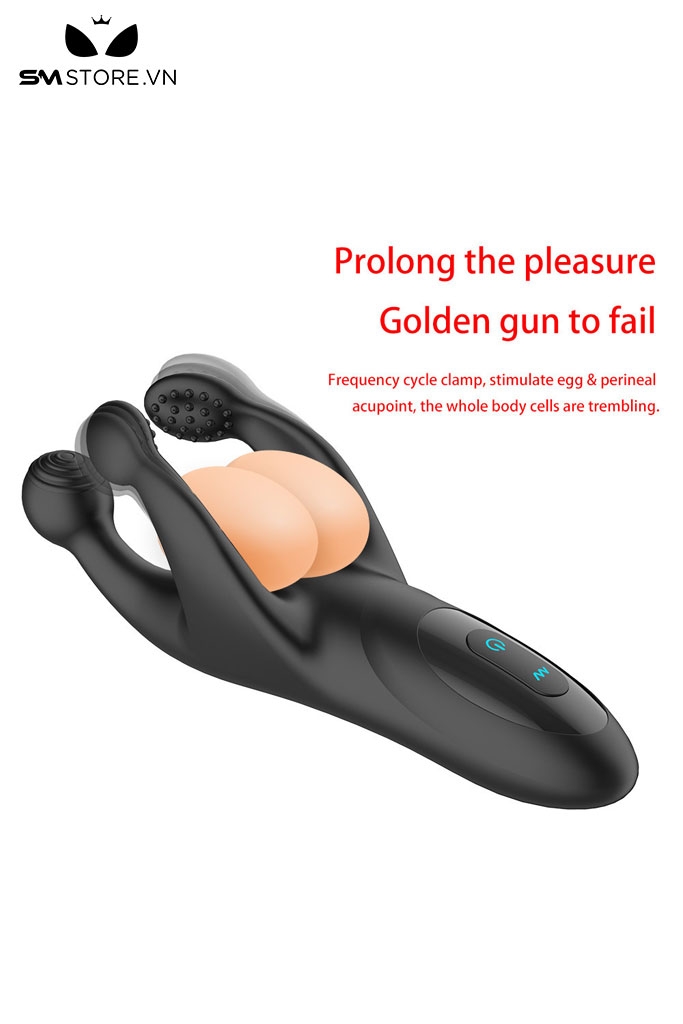 SMT2834 - Máy thủ dâm cho nam có 10 tần số dài 195mm sạc điện