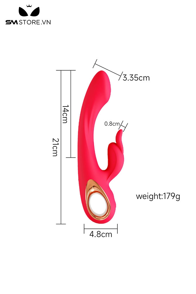 SMT2739 - Máy rung tai thỏ kích thích điểm G có 10 tần số sạc điện