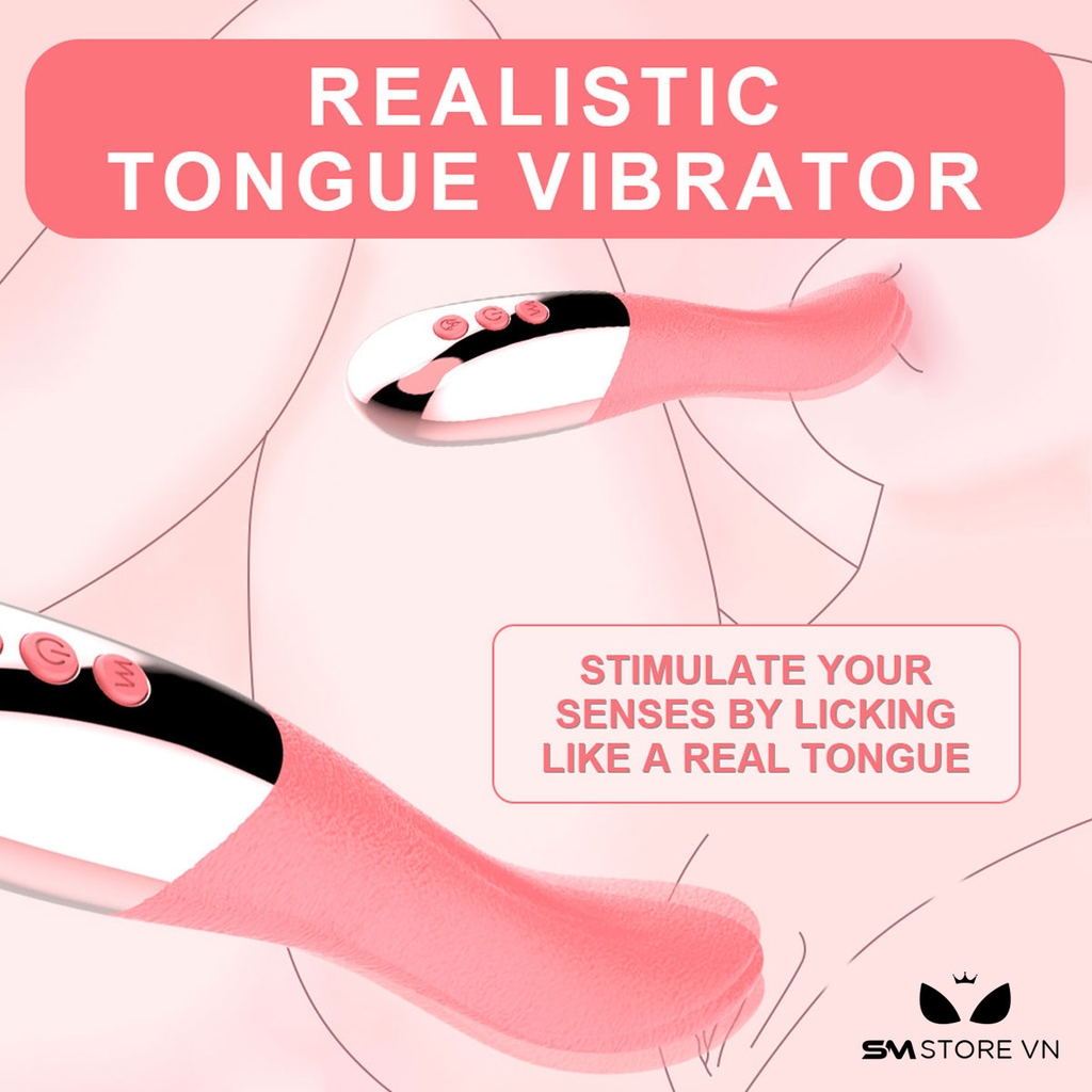 SMT1568 - Lưỡi rung 10 chế độ kèm sưởi ấm sạc điện chống nước