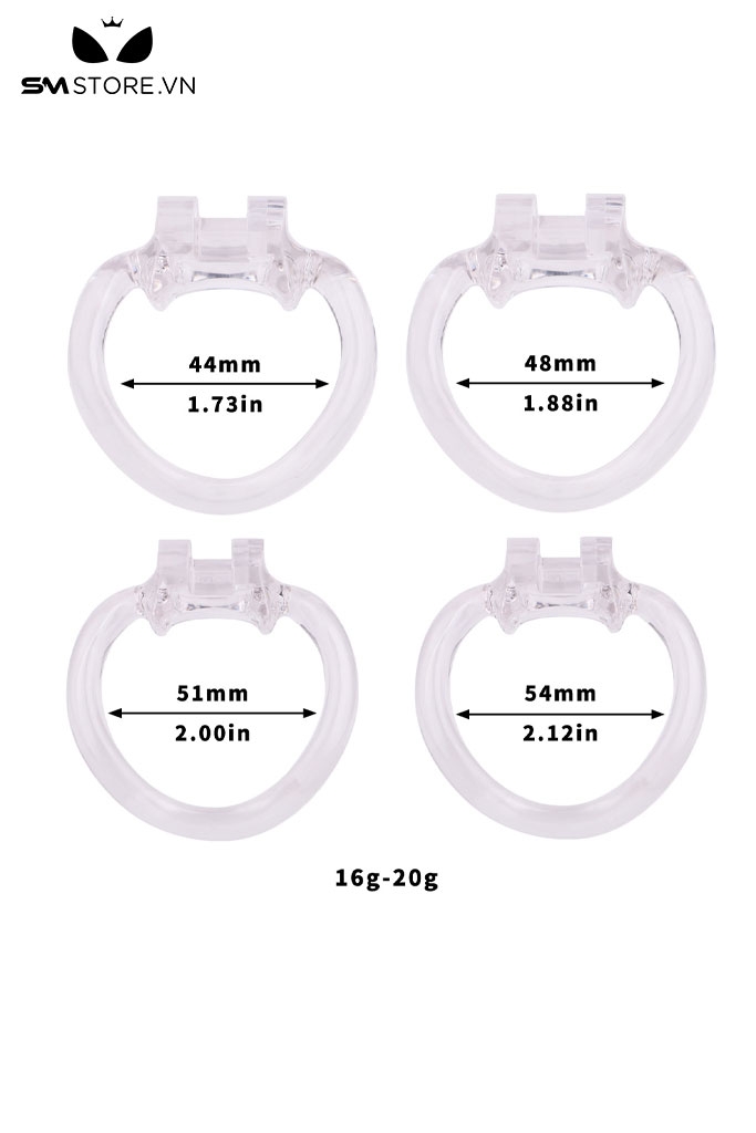 SMT2686 - Khóa dương vật dạng lồng bằng nhựa hình đầu chó
