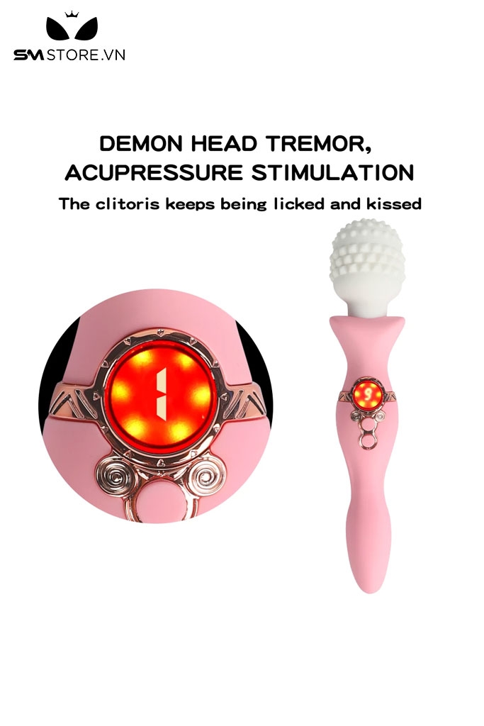 SMT1504 - Chày rung tình yêu đầu có gai silicon kích thích 3 điểm