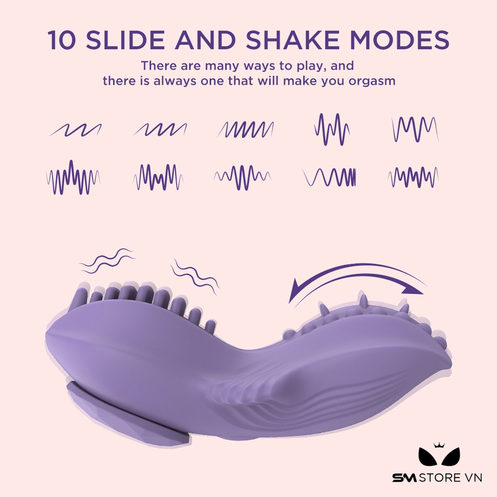 SMT1370 - Máy thủ dâm điều khiển từ xa có 10 tần số rung điều khiển xa