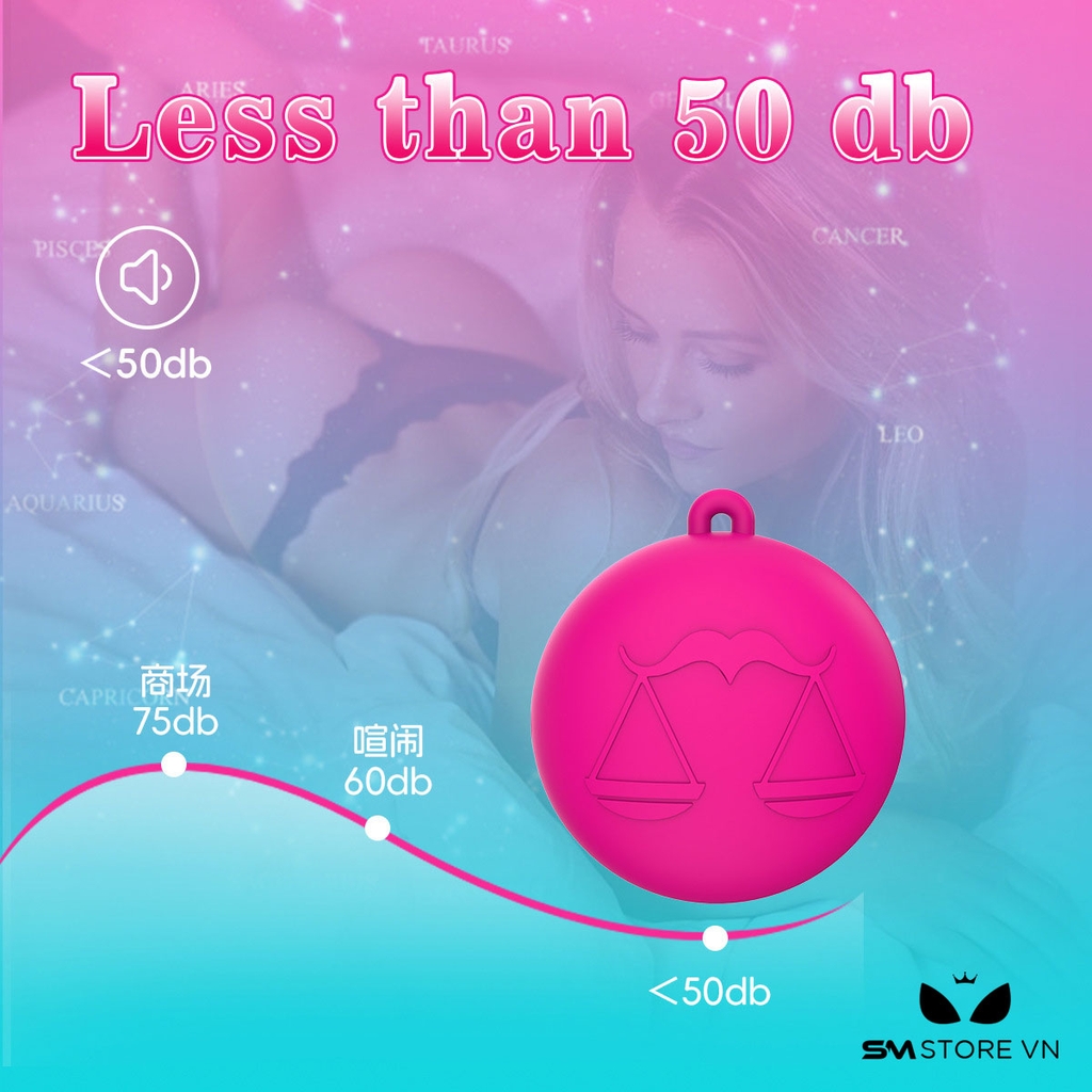 SMT2062 - Máy rung có 10 tần số hình sao Thiên Bình dài 5.1cm