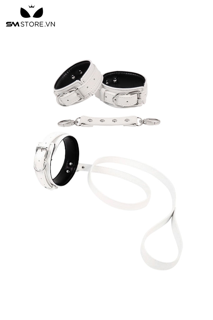 SMT062 - còng tay da tình yêu chất liệu PU nhiều màu - đồ chơi sm