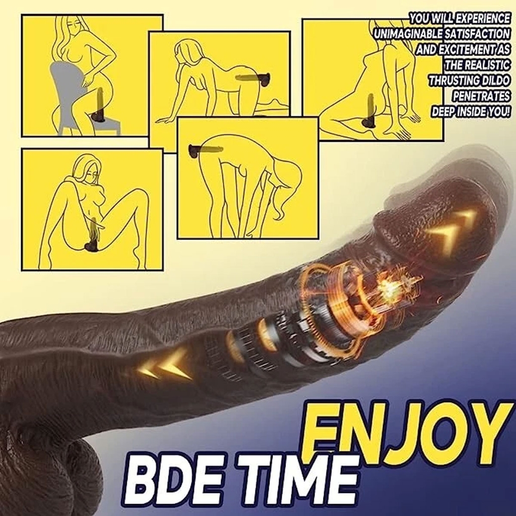 SMT2279 - Dương vật giả Châu Phi rung thụt điều khiển từ xa dài 21.5cm