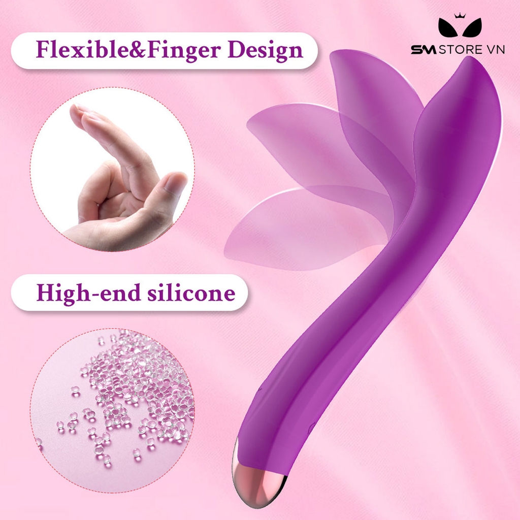 SMT2795 - Máy rung âm vật dài 147mm chất liệu silicon mềm