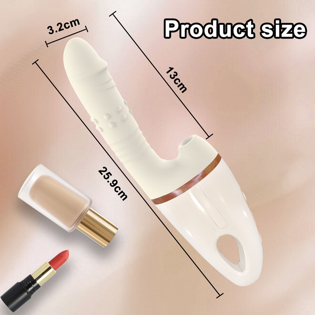 SMT2736 - Máy làm tình cầm tay có đế để tường rung hút 10 tần số