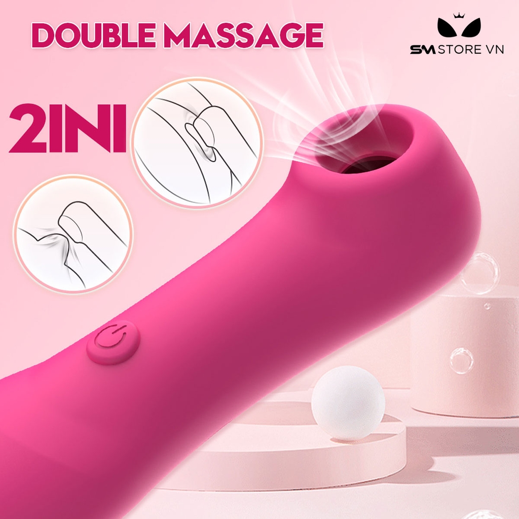 SMT2792 - Máy hút âm đạo silicon có 12 chế độ rung dài 126mm