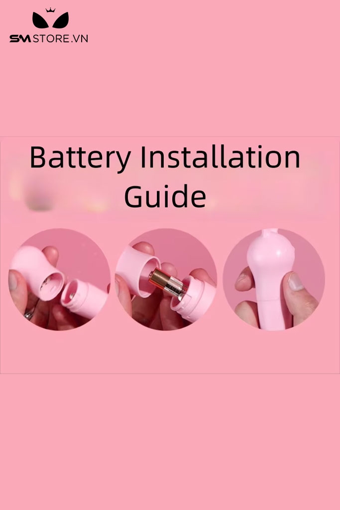 SMT2967 - Chày rung ngụy trang tai con thỏ bằng nhựa dài 14cm