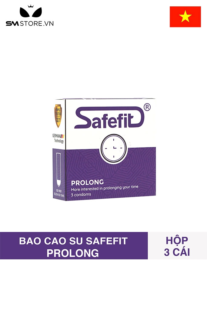 SMT5290 - Bao cao su safefit prolong trơn giúp kéo dài thời gian