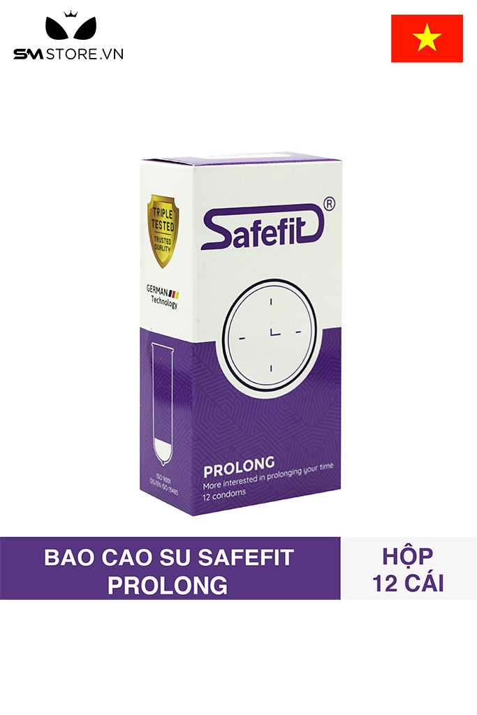 SMT5290 - Bao cao su safefit prolong trơn giúp kéo dài thời gian