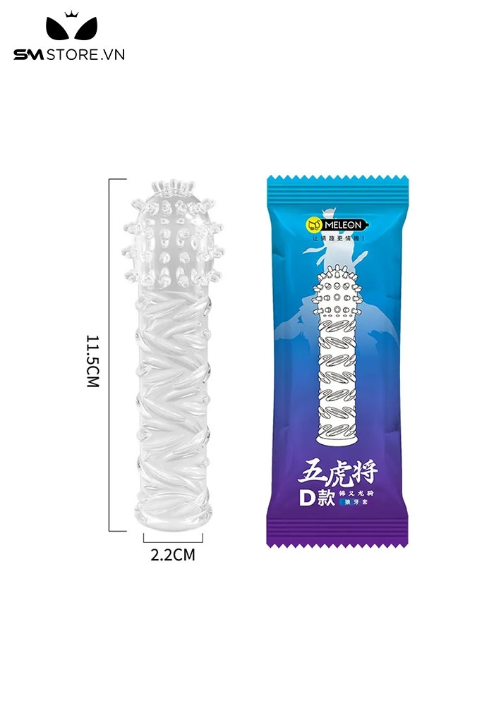 SMT884 - Bao cao su có gai kích thích âm đạo trong suốt dài 11.5cm