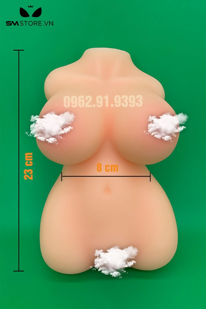 SMT442 - Búp bê tình dục bán thân silicon có âm đạo và 5 kích cỡ
