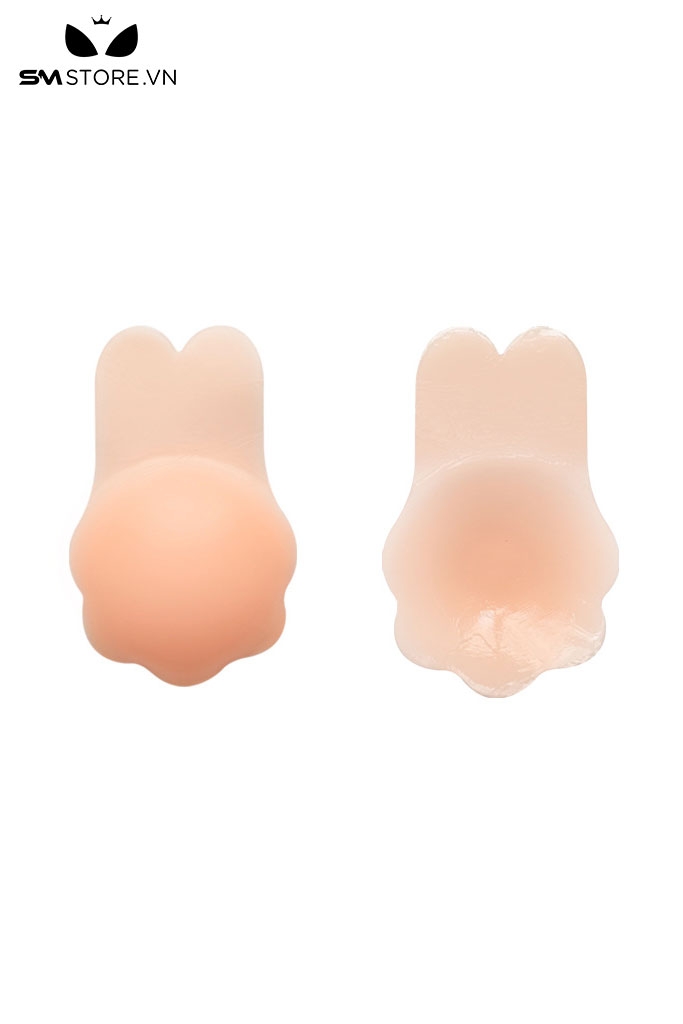 SMP185 - Dán ngực silicon mềm thiết kế bông hoa mix tai thỏ
