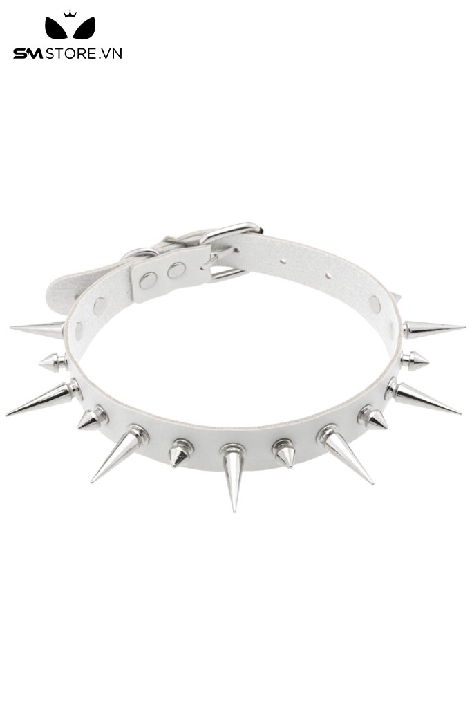 SMP196 - Vòng cổ choker đính đinh tán nhọn có nấc điều chỉnh dài 43cm
