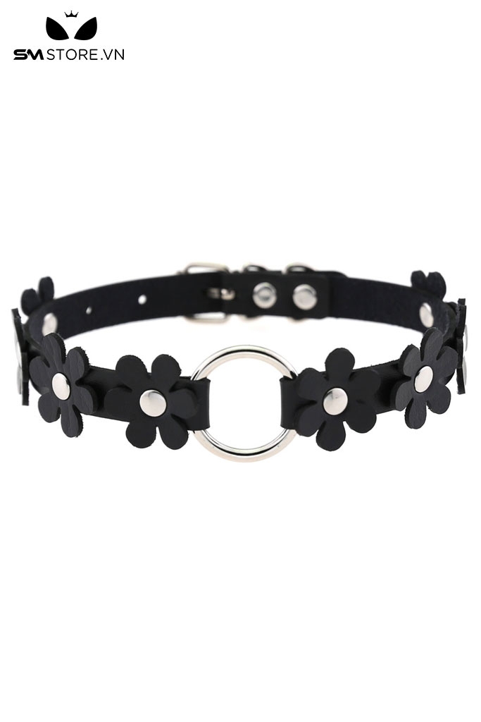 SMP206 -  Vòng cổ choker nữ thiết kế hình bông hoa 5 cánh bao quanh