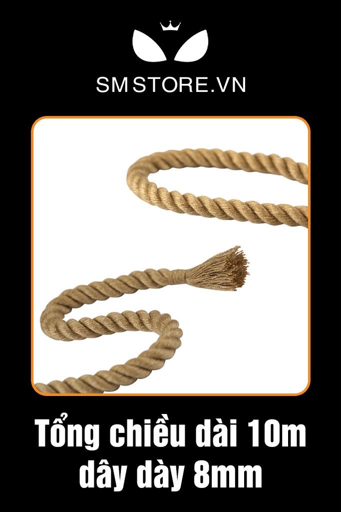 SMT103 - Dây trói tình yêu gai dầu 5 10m, không gây tổn thương da