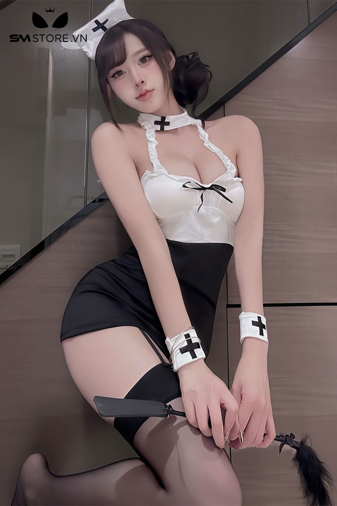 SMS890 - Váy ngủ cosplay sơ ôm body hở lưng gợi cảm sexy