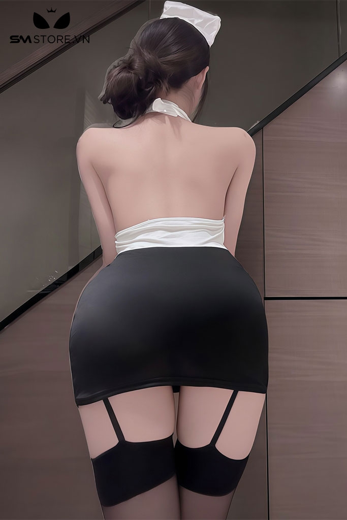 SMS890 - Váy ngủ cosplay sơ ôm body hở lưng gợi cảm sexy