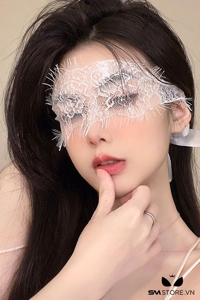 SMT013 - mặt nạ tình yêu sexy với thiết kế ren hoa kèm tua rua