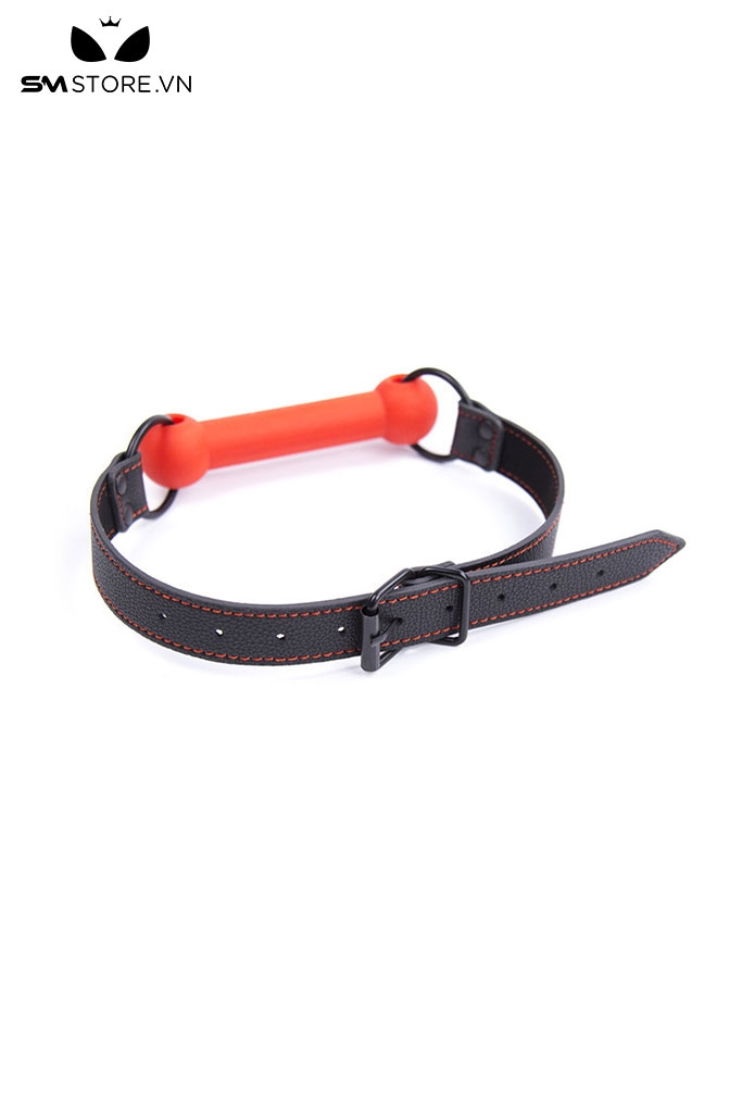 SMT028 - bit gag dạng thanh thiết kế dây đeo gài 9 nấc